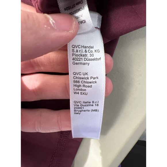 Anne Klein Satin Long Sleeve Notch Collar Pajama Set Size XL FigShdwStripe Comfy - Picture 7 of 9